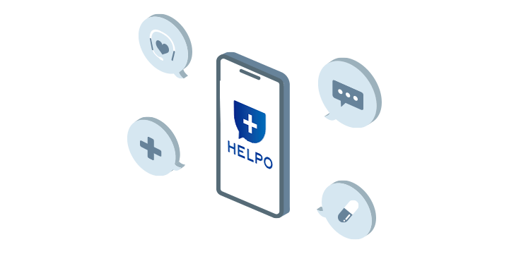 ヘルスケアアプリ「HELPO」