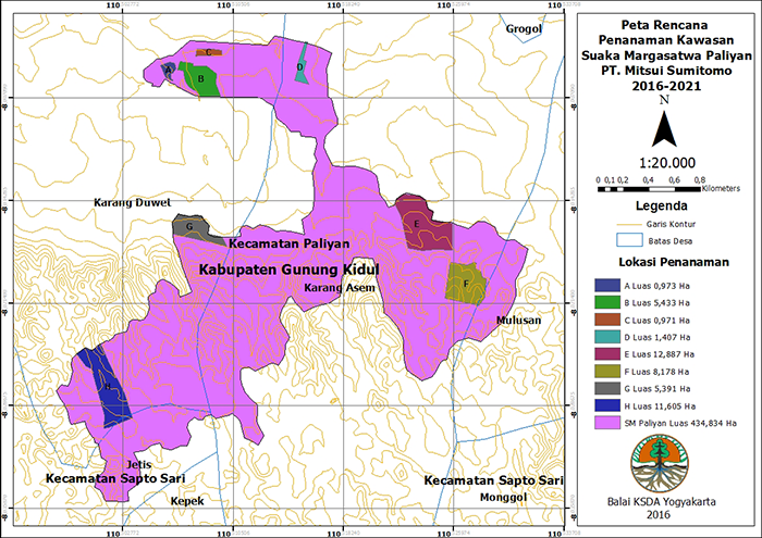 Map of Forestation Areas