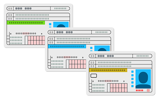 ゴールド免許のほかにもある免許証の種類