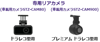 専用リアカメラ（車載用カメラSTZ-CAM80）(車載用カメラSTZ-CAM900)