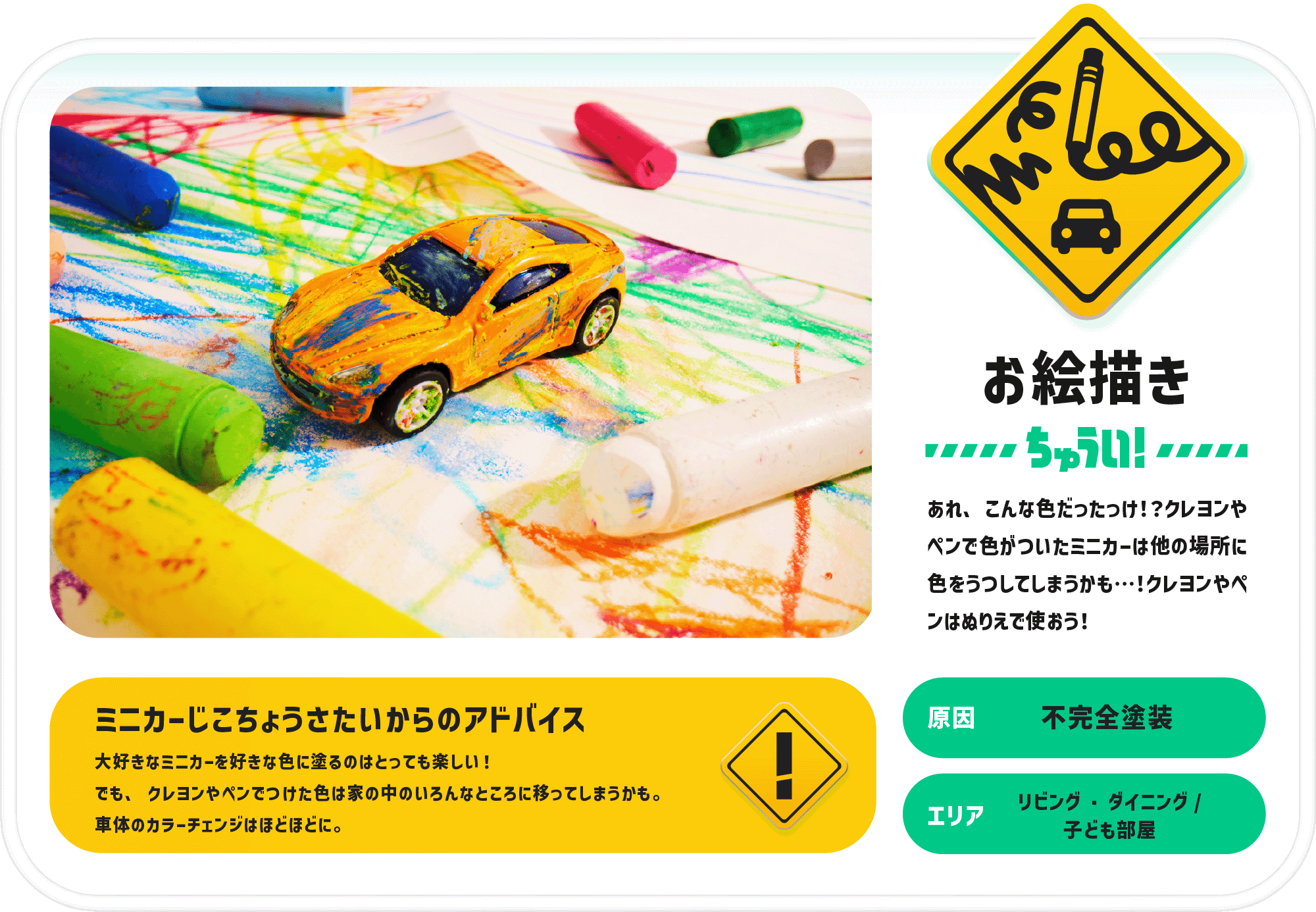 お絵描きちゅうい！